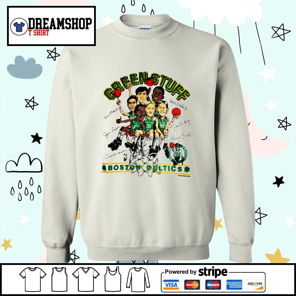 Boston Celtics cartoon Larry Bird vintage 1980s shirt, hoodie