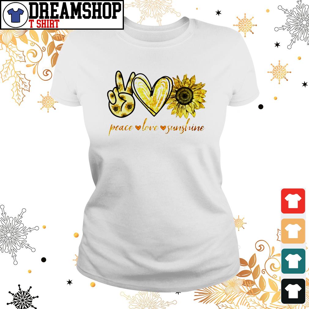 peace love and sunshine t shirt